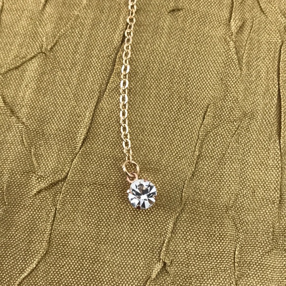 Romantic CZ Drop Lariat Y Necklace - Picture 6 of 7